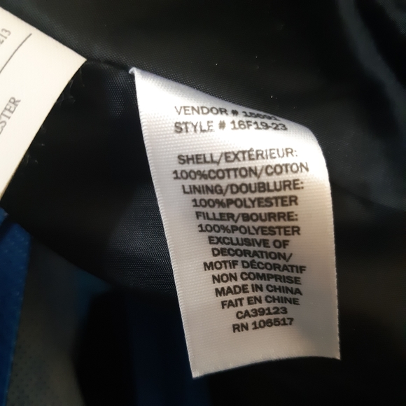 Vintage Northern Reflections quilted lined plaid zip up collared poc… - Picture 9 of 12